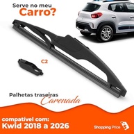 Palheta Limpadora Traseira Carenada 10" Kwid 2018-2026 - Silicone Premium - imagem 4