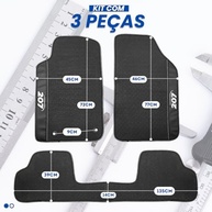 Tapete Borracha Peugeot 207 2010-2014: Proteção Total e Estilo Premium - imagem 3