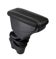 Apoio de Braço Premium Courvin Preto com Costura Branca para Peugeot 208 e 2008 Allure - imagem 2