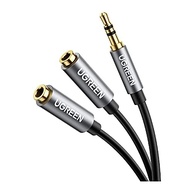Cabo Adaptador Ugreen AV123: Áudio 3.5mm Macho para 2 Fêmeas (20cm) - Conexão Ampliada! - imagem 2