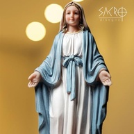 Imagem Nossa Senhora das Graças 20cm em Resina Importada - Decoração Sagrada com Detalhes Exclusivos - imagem 3