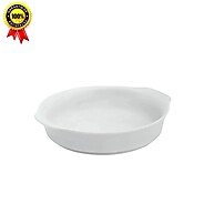 Travessa Redonda 20cm com Alça - Porcelana Branca - imagem 2