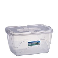 Kit 3 Caixas Organizadoras 20L com Tampa e Trava - Solução Perfeita para Armazenamento - imagem 2