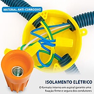 Kit 100 Conectores de Emenda Rápida p/ Fios 0,5mm a 20mm - imagem 1