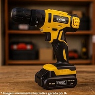 Parafusadeira Bateria 20V Completa: Maleta, Carregador Bivolt e Kit 13 Peças - PFE 20EV - imagem 3