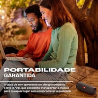 JBL Flip Essential 2: Caixa de Som Bluetooth 20W RMS, À Prova D'água - Preto - imagem 5