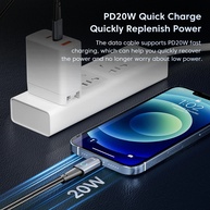 Cabo iPhone 20W Toocki: Carregamento Turbo + LED! - imagem 2