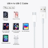 Cabo USB-C 20W: Carregamento Rápido iPhone & Android - imagem 2