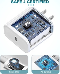 Carregador USB-C 20W Rápido (2 Unidades) - imagem 2