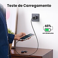 Carregador Rápido UGREEN GaN: 20W/30W/25W - imagem 2