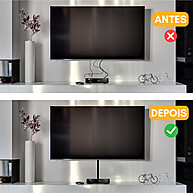 Canaleta Organizadora de Fios: 3m, 20x10mm - imagem 1