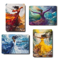 Kit 4 Quadros Orixás Iansã, Oxum, Iemanjá e Nanã - Decoração Sagrada para Umbanda e Candomblé (20x14cm) - imagem 1