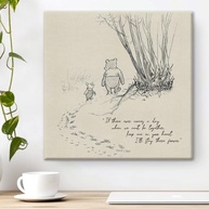 Arte de Parede Ursinho Pooh - Quadro Decorativo para Quarto de Bebê (20x20 cm) - imagem 2