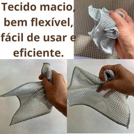 Pano de Limpeza Metálico Reutilizável - Toalha de Lã de Aço Multiuso, 5 Unidades 20x20 cm - imagem 5