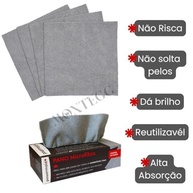 Kit 20 Panos de Microfibra Multiuso 20x20cm - Limpeza Impecável e Sem Resíduos - imagem 4