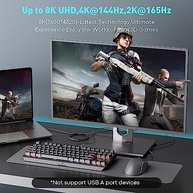 Cabo UANTIN USB C para HDMI 8K 2.1: Imersão Total em 8K@60Hz e 4K@144Hz | Thunderbolt 3/4 - imagem 4