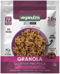 Granola Proteica Cluster Vegano - Veganutris 210g - imagem 1