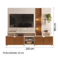 Estante Home Theater 55" LED Ripado 2,10m - imagem 2