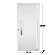 Porta de Alumínio com Visor Veneza: 210x90cm - imagem 2