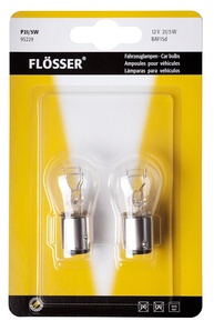 Lâmpada Flosser Incandescente BAY15d 1157 21/5W - Branco Quente para Sinalização e Freio (2 Unidades) - imagem 1