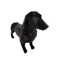 Salsicha Dachshund 21cm - Cachorro 3D Preto Decorativo para Casa e Escritório - imagem 2