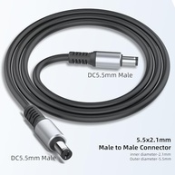 Cabo Extensor Sovunis 5.5mm x 2.1mm Macho-Macho 12V: Conexão Segura para suas Câmeras e Eletrônicos - imagem 3