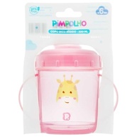 Copo Bico Rígido 220ml Feminino Pimpolho Rosa com Girafa - Segurança e Estilo para Bebês - imagem 3