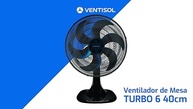 Ventisol Ventilador de Mesa 40cm com Motor Turbo e 6 Pás - Azul 220V - imagem 4