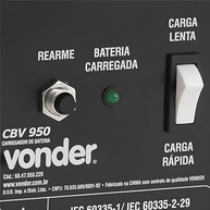 Carregador de Bateria Vonder CBV 950 - Carga Rápida e Inteligente 220V - imagem 4