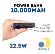 Power Bank 10000mAh Turbo 22.5W com Display LED - Carregamento Rápido PD - imagem 3