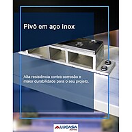Porta Pivotante de Alumínio com Puxador de 1m Lucasa 225x130 - imagem 2