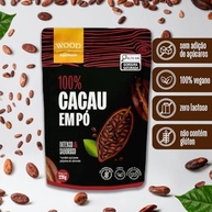Cacau Em Pó Alcalino Natural 100% Cacau 226g - Wood Superfoods - imagem 1