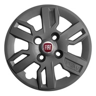 Kit 4 Calotas Fiat Uno Way Aro 13 Grafite - Emblema Original 227cb - imagem 1