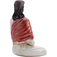 Imagem de Jesus Cristo Meditando em Resina 22cm - Decoração Sagrada para Altar e Ambientes Devocionais - imagem 4