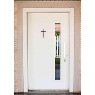 Crucifixo de Parede 23 cm em Madeira com Cristo em Metal - Decoração Religiosa Elegante - imagem 3