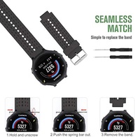Pulseira Garmin Forerunner 22mm Danet Preta - Compatível com 235, 220, 230, 620, 630, 735XT - imagem 3