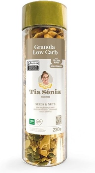 GRANOLA LOW CARB TIA SONIA TRADICIONAL POTE 230G - imagem 1