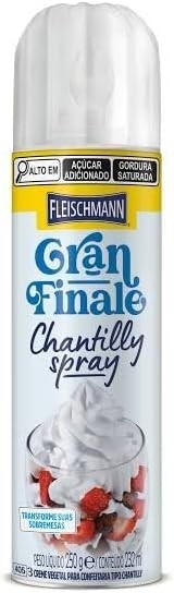 Gran Finale Chantilly Spray, Fleischmann 250g, 232ml - imagem 1