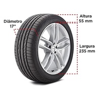 Pneu Bridgestone Dueler H/P Sport 235/55R17 99V: Performance e Segurança para seu SUV - imagem 3