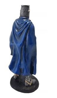 Cavaleiro Medieval Ordem dos Templários Azul 23cm - Estátua em Resina Colecionável - imagem 5