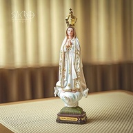 Imagem Nossa Senhora de Fátima em Resina 23cm - Peça Importada com Detalhes Exclusivos - imagem 3