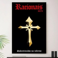 Quadro Racionais MC's Sobrevivendo - Frase Decorativa em A4 23x33cm com Moldura Premium - imagem 2
