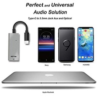 Reiyin DA-03: Conversor de Áudio USB-C DAC 192kHz 24 bits para Toslink e 3.5mm AUX - imagem 3
