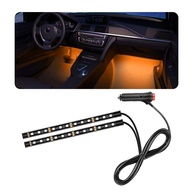 Fita de LED RGB para Carro 24 Luzes - Iluminação Ambiente USB com 7 Cores - imagem 1