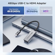 Adaptador USB-C para HDMI 2.1 Cable Matters: 8K 60Hz, 4K 240Hz, HDR e Thunderbolt 4 - imagem 3