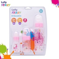 Lolly Mamadeira Rosa - Kit com 3 Mamadeiras (240ml + 80ml + 50ml) Redondo RS - imagem 4