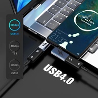 Adaptador USB-C 240W: 8K, 40Gbps e 90° - imagem 2