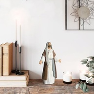 Estátua de Jesus Cristo com Braços Abertos 24cm - Decoração Religiosa Moderna Pintada à Mão - imagem 3