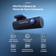 DDPAI Mini Pro Dash Cam: Câmera Veicular 1296P HD com Wi-Fi, Visão Noturna e Monitoramento 24h - imagem 3