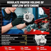 Corpo do Acelerador Eletrônico para Toyota, Scion, Lexus e Pontiac - Corolla, Camry, RAV4 e mais (2.4L L4) - imagem 4